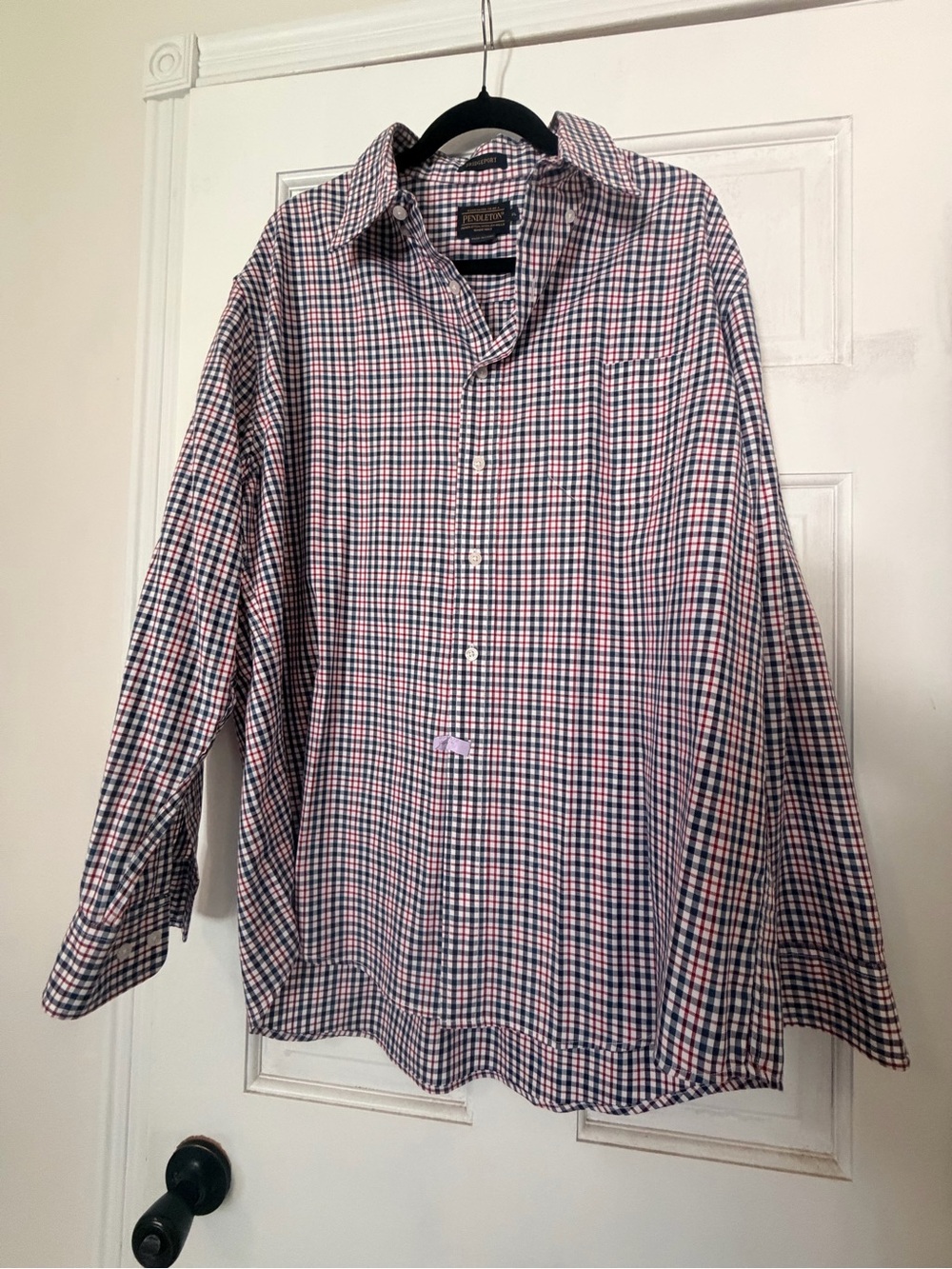 Pendleton Men’s Button-Down Plaid Shirt - Blue & Red